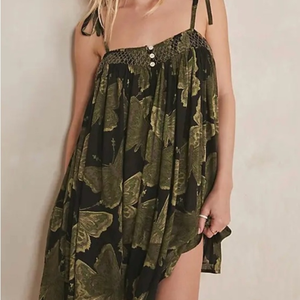 Free People Rule The World Printed Romper